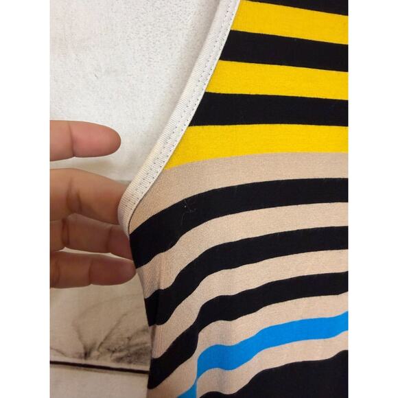 Theory Maxi Dress S‎ Stripes Everyday Casual Mom Basic Trendy Comfy Fit - Picture 6 of 8